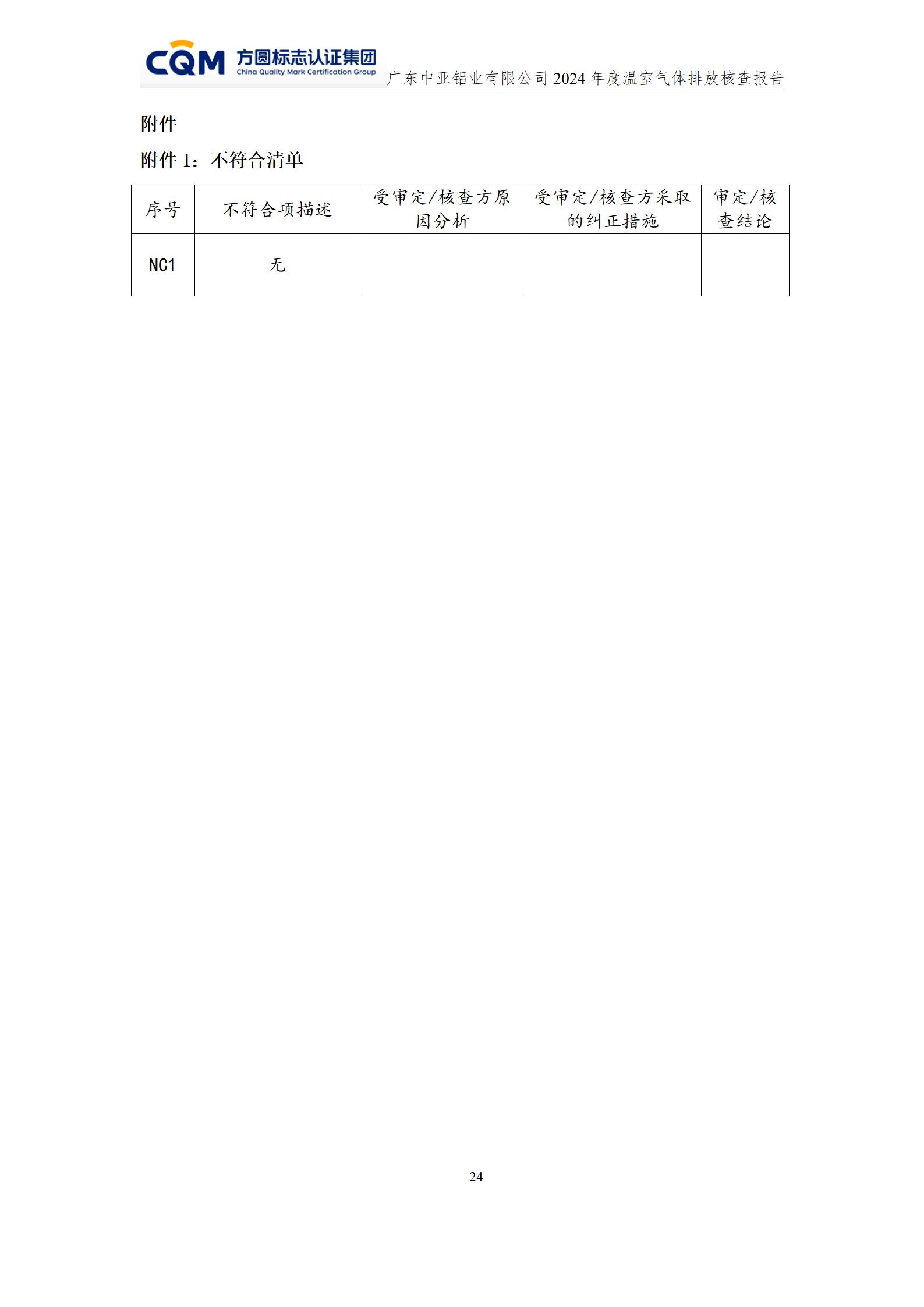 廣東中亞鋁業(yè)有限公司溫室氣體核查報(bào)告-ISO14064 - 終稿(圖28)